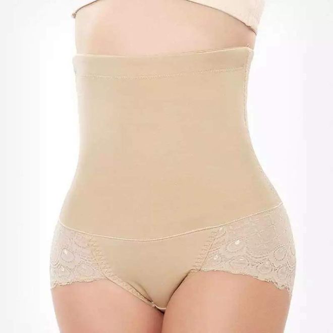 Buy Tummy Control Soft, Laced Body Shaper Briefs Slimming Pants