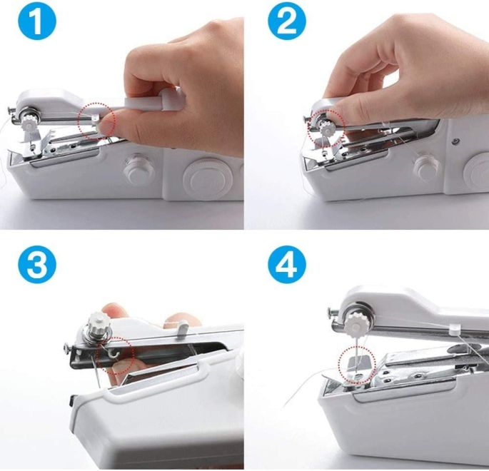 Pack of 1) Stapler Sewing Machine Mini Portable Sewing Machine Quick  Stitching Silai Machine Mini Hand