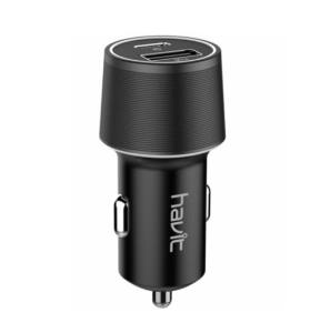 Havit -Dual usb car charger(5V/2.4A)-H230 PD Black