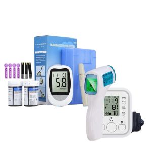 مجموعة الرعاية الصحية - جهاز قياس ضغط الدم - جهاز قياس نسبة السكر في الدم - ميزان الحرارة